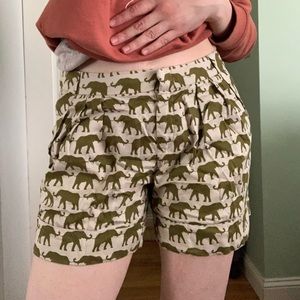 Anthropologie Elephant shorts